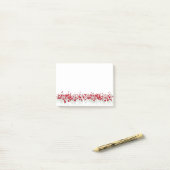 Rote Pfeffer auf einem Feld Post-it Klebezettel (Auf Schreibtisch)