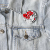 Rote Pfeffer, handgezeichnet, Blume, Blüten Button (Beispiel)