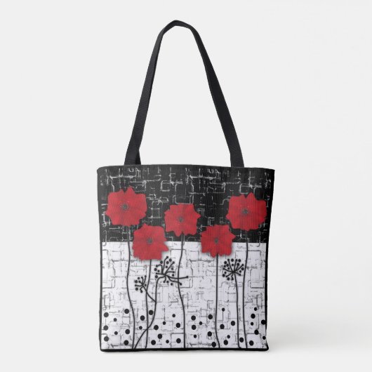 Rote Pfeffer, Pfeffer, rote Blume Tasche (Rückseite)