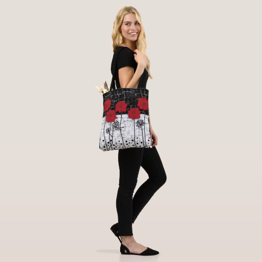 Rote Pfeffer, Pfeffer, rote Blume Tasche (Am Model)