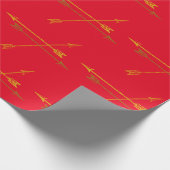 Rote Pfeile-Papiere Geschenkpapier (Ecke)