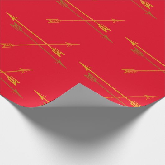 Rote Pfeile-Papiere Geschenkpapier (Ecke)