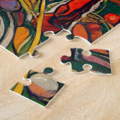 Rote Pferde auf dem Berg 600 Stück Puzzle (Seite)
