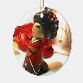 Rote Pflaume I Keramik Ornament (Links)