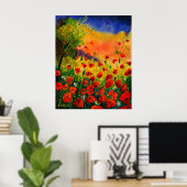 rote Pflaumen 45 Poster (Heimbüro)