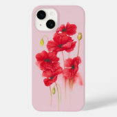 Rote Pflaumen auf rosa Blüte Case-Mate iPhone Hülle (Rückseite)