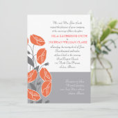 Rote Pflaumen Einladung (Stehend Vorderseite)