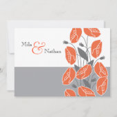 Rote Pflaumen Einladung (Rückseite)