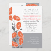 Rote Pflaumen Einladung (Vorne/Hinten)