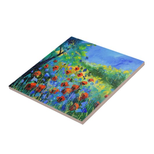 Rote Pflaumen Fliese (Seite)