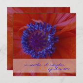 Rote Pflaumen/Hochzeit Einladungen (Vorne/Hinten)