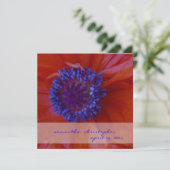 Rote Pflaumen/Hochzeit Einladungen (Stehend Vorderseite)