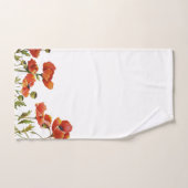 Rote Pflaumen in der Brise Aquarell 2 Badhandtuch Set (Handtuch)