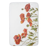 Rote Pflaumen in der Wind Aquarell Badematte (Vorderseite Vertikal)