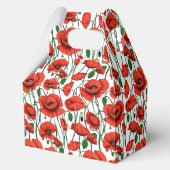 Rote Pflaumen in einem Feld auf Weiß Geschenkschachtel (Vorderseite)