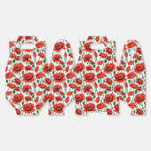 Rote Pflaumen in einem Feld auf Weiß Geschenkschachtel (Ungeklappt)