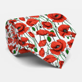 Rote Pflaumen in einem Feld auf Weiß Krawatte (Gerollt)