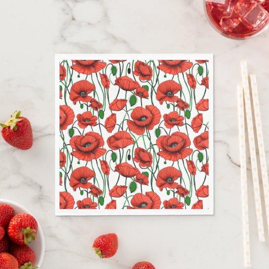 Rote Pflaumen in einem Feld auf Weiß Serviette (Beispiel)