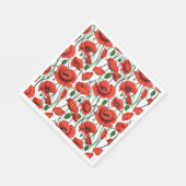 Rote Pflaumen in einem Feld auf Weiß Serviette (Ecke)