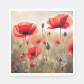 Rote Pflaumen in einem Feld Serviette (Vorderseite)