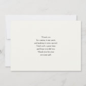 Rote Pflaumen in einem Wasserfeld Dankeskarte (Rückseite)