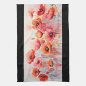 Rote Pflaumen in einem Wasserfeld Geschirrtuch (Vertikal)