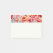 Rote Pflaumen in einem Wasserfeld Post-it Klebezettel (Vorderseite)