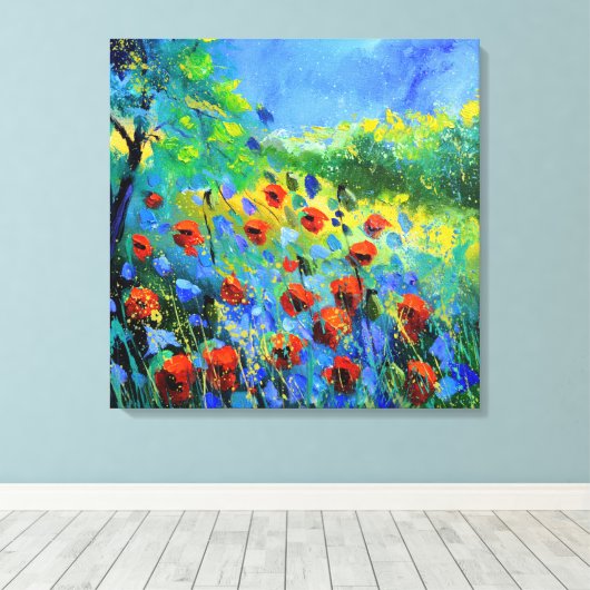 Rote Pflaumen Leinwanddruck (Insitu (Holzboden))