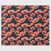 Rote Pflaumen mit dunklem Hintergrund Geschenkpapier (Flach)