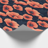 Rote Pflaumen mit dunklem Hintergrund Geschenkpapier (Ecke)