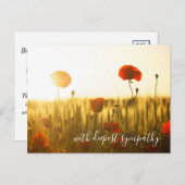 Rote Pflaumen mit tiefem Beileid Postkarte (Vorne/Hinten)