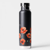Rote Pflaumen Name Floral Thermal Trinkflasche (Links)