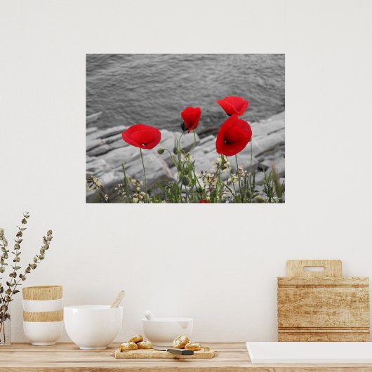 Rote Pflaumen Poster (Küche)