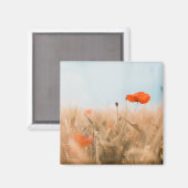 Rote Pflaumen und Goldgerste Magnet (Vorderseite/Rückseite)