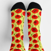 Rote Pflaumen und Grüne Stiele Socken (Oben)