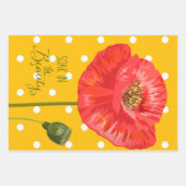 Rote Pflaumen und Polka-Punkte Geschenkpapier Set (Vorderseite 2)