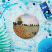 Rote Pflaumen von Monet - Mohnfeld Parasol-Frau Pappteller (Party)