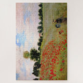 Rote Pflaumen von Monet - Mohnfeld Parasol-Frau Puzzle (Vertikal)