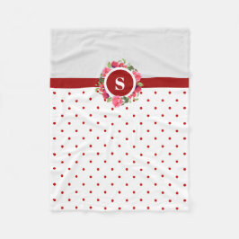 Rote Pflaumen Wasserfarben Rosa Rosenkreissenkrau Fleecedecke