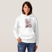 Rote Pflaumenblüten Hoodie (Vorne ganz)