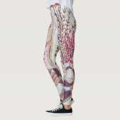 Rote Pflaumenblüten Leggings (Links)
