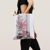 Rote Pflaumenblüten Tasche (Von Nahem)