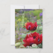 Rote Pflücke im Garten Mitteilungskarte (Vorderseite)