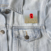 Rote Pflücke im Morgenlicht Button (Beispiel)