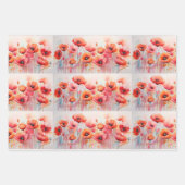 Rote Pflücke in einem Feldfarbmuster Geschenkpapier Set (Vorderseite 2)