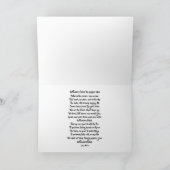 Rote Pflücke, in Flandern Gedicht der Felder Karte (Innenseite)