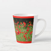 Rote Pflücken Feldust. Red Latte Tasse (Rechts)