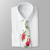 Rote Pfoten Krawatte (Gebunden)