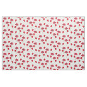 Rote Pfoten Wasserfarbene Wildblumen Botanische Ku Stoff (Fat Quarter (45,7 x 55,9 cm))