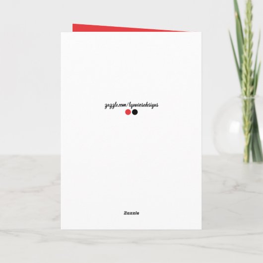 Rote phantastische Tochter Foto Geburtstag Karte (Rückseite)